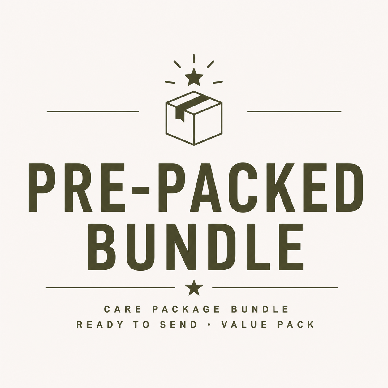 Pre-packed Care Packages